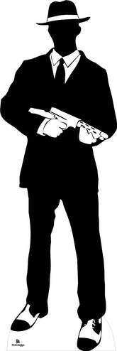 Gangster Silhouette 001 Cardboard Cutout